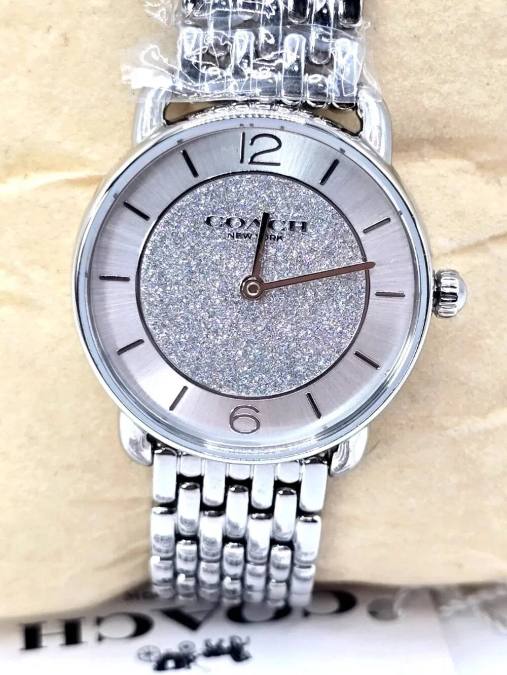 Coach Elliot Women's Silver-Tone Stainless Steel Watch 28mm